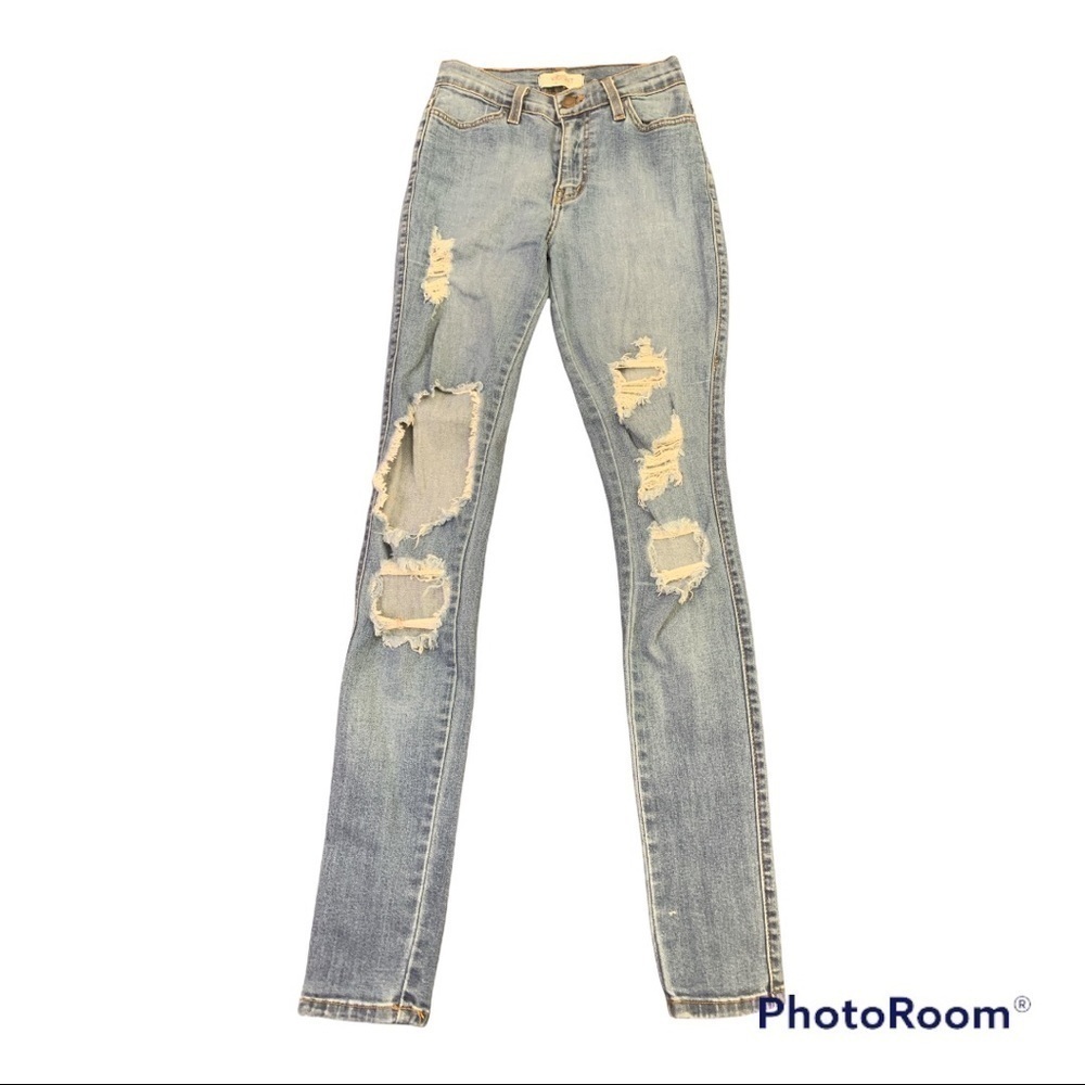 Vibrant Ripped Jeans Size 1 (W24)